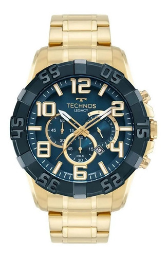 Relogio Technos Masculino Legacy Dourado Os20iqs/1a