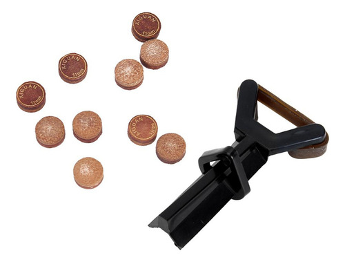Taco De Billar De Billar De Billar De Material Cuero 10pcs