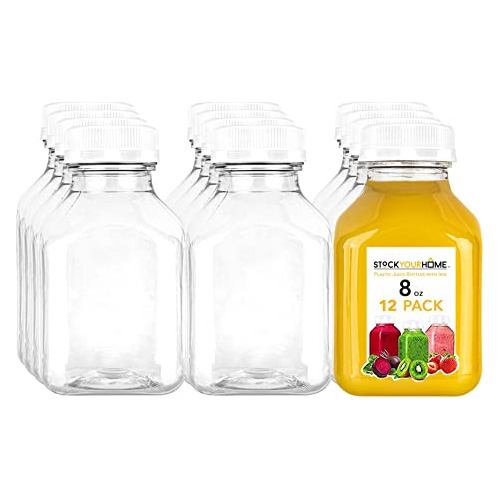 Botellas De Jugo Transparente Reutilizables Con 4j9zk