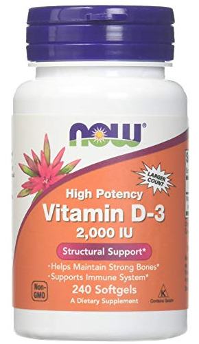 Ahora Alimentos - Vitamina D-3 2000 Iu 240 Syn6e