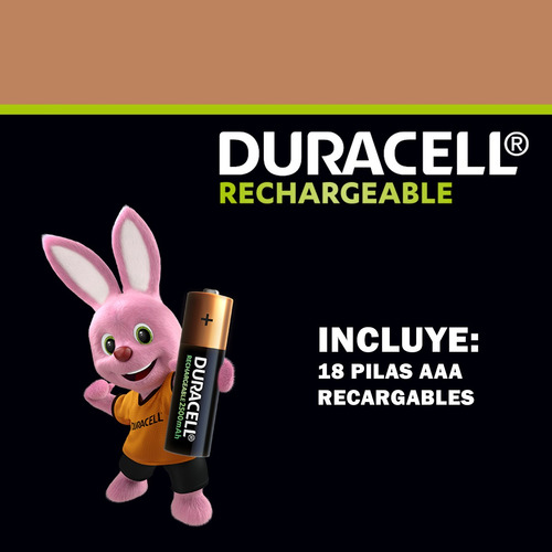 Pila Aaa Recargable Duracell 18 Baterias Pack 1.2v