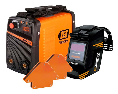 Soldadora Inverter Mma + 2 Escuadras + Careta Fot Lusqtoff