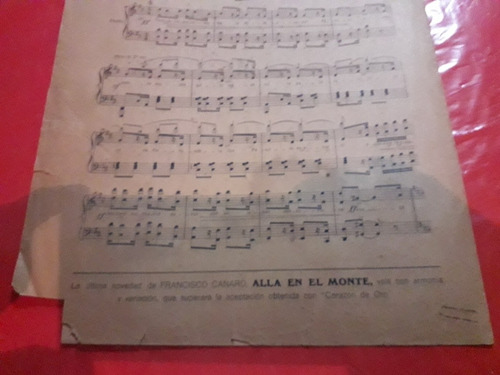 Partitura Cuentos Viejos Tango Marieta Azucena Maizani Raggi (Usado)