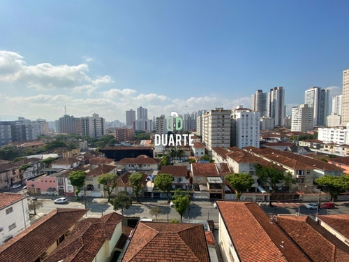 Imagem 5 de 30 de Cobertura Ensolarada Em Santos, 2 Vagas Demarcadas ! - Co00108 - 69507062