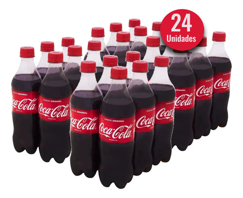 Refrigerante Coca Cola Original 600ml (24 Unidades) Kit