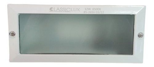 Vapoleta De Empotrar Led 12w Blanca 6500k Classic Lux