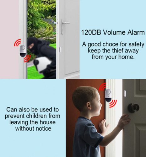 Sensor Inalámbrico Puerta O Ventana Alarma Magnética