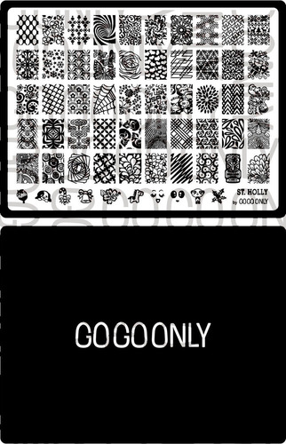 Placa De Gogoonly Nail Art Stamp Collection St. Holly - E