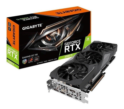 Placa de video Nvidia Gigabyte  Gaming GeForce RTX 20 Series RTX 2080 Ti GV-N208TGAMING OC-11GC OC Edition 11GB