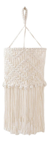 Pantalla De Lámpara De Macramé Pantalla De Luz De Borla