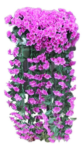 Flor Colgante, Flores Artificiales, Violeta, Pared, Wisteria