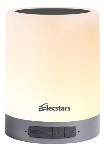 Elecstars Lmpara De Noche Tctil Con Altavoz Bluetooth, Luz N