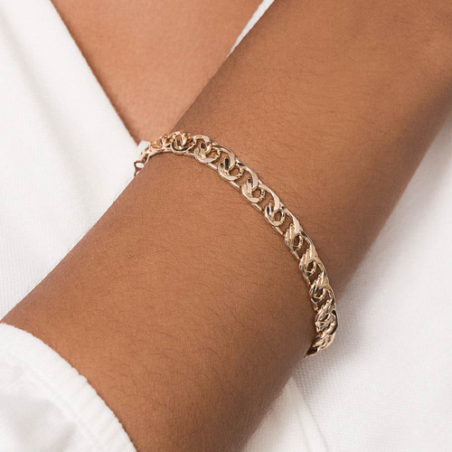 Pulseira Banhada A Ouro 552177 Rommanel Cor Dourado