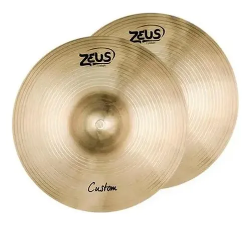 Prato Bateria Zeus Chimbal Hi Hat 13 Bronze Custom Zchh13 Cor