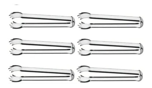 6 Pegadores Churrasco Frios Queijos Carne 18 Cm Inox