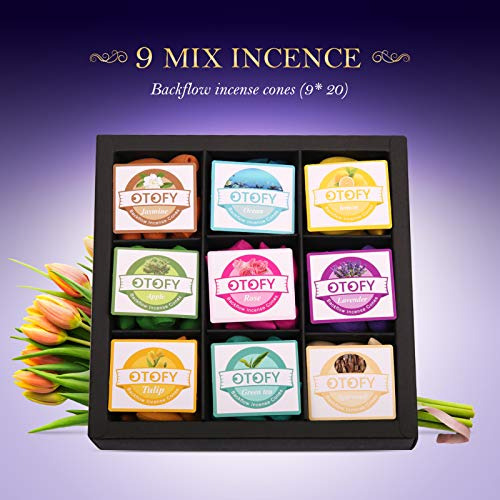 Conos De Incienso De Reflujo 180 Piezas Aromas Naturales