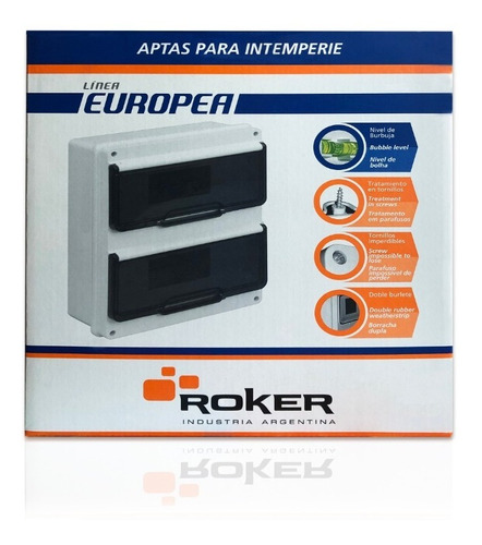 Caja Roker Para Termica 24 Mod. Exterior Europea Ip55 Pr255