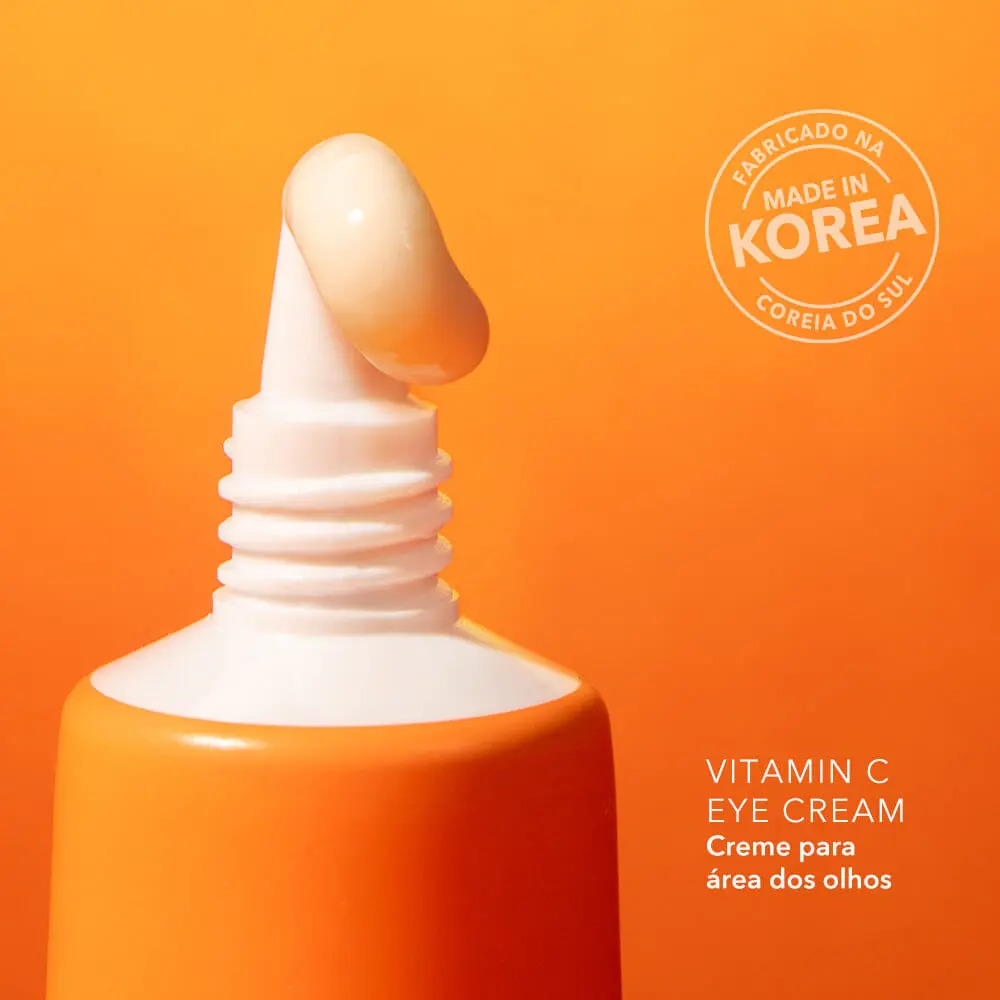 Creme Para Área Dos Olhos Com Vitamina C Océane Momento de aplicação Dia Noite Tipo de pele Todo tipo de pele