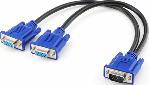 Pasow Vga Splitter Cable Dual Vga Monitor Y Cable 1 Macho A 