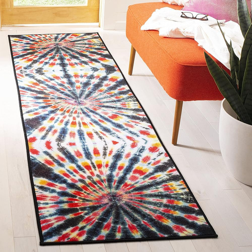 Safavieh Paint Brush Collection Runner Rug - 2'2  X 8', Blac