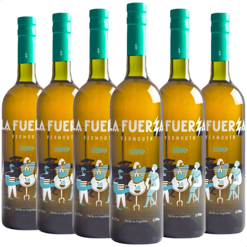 Aperitivo Vermut La Fuerza Blanco Pack X6 - 01almacen