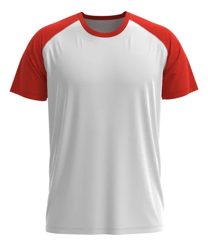 Camiseta blanca cheap mangas rojas