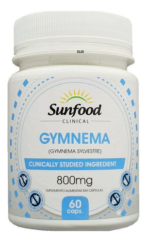 Kit 3 - Gymnema - 60 Cápsulas - Sunfood Eua Sabor Sem Sabor