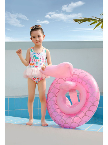 K Flotador De Piscina Mermaid For Bebés Con Asiento Y Asa