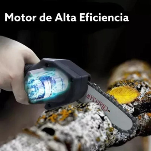 Motosierra eléctrica portátil de 6 pulgadas, batería recargable de mano, bivolt, minimotosierra, herramienta de una sola mano para podar ramas