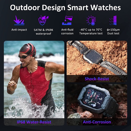 Imagen 8 de 9 de Reloj Inteligente Para Android iPhone Amaztim Original