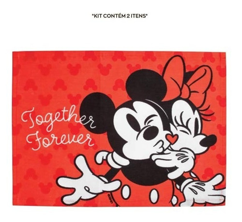Disney Mickey E Minnie - Jogo Americano - Together Forever