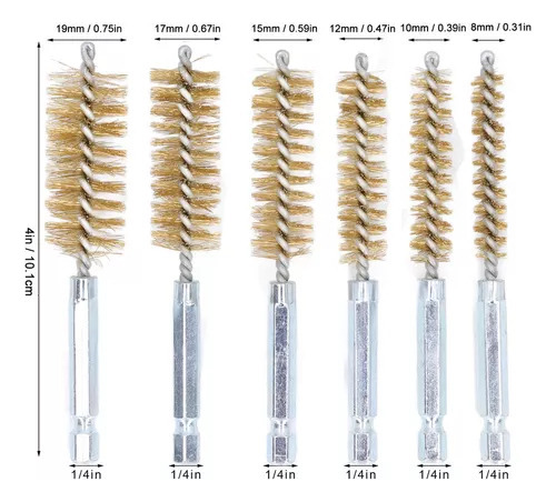 . Pincel Tubular De 6 Peças, Pincel De Remoção De Tinta