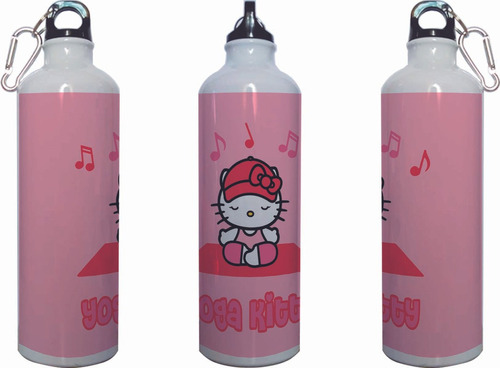 Botella Deportiva Hello Kitty. Yoga Kitty