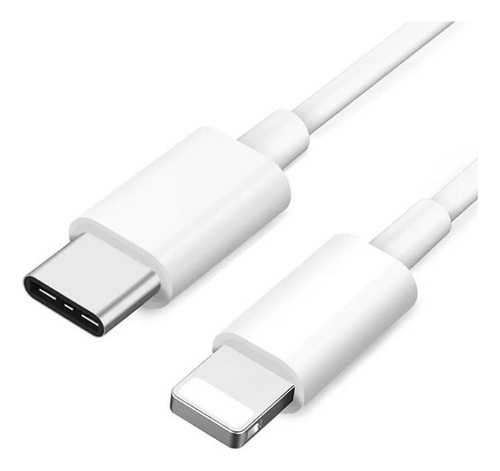 Cable compatible para iPhone 7, 8 X, Xr, Xs, 11, 11pro, tipo C, blanco