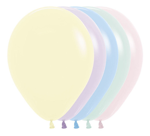 Globos Pastel Mate Marca Sempertex R12