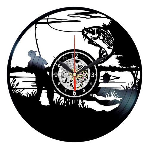 Queen Clocks Reloj De Pesca De Lubina, Diseño De Disco D