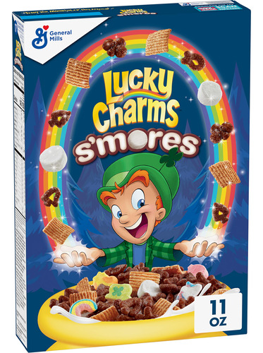 Lucky Charms Cereal De Desayuno Smores Con Malvaviscos, 10.5