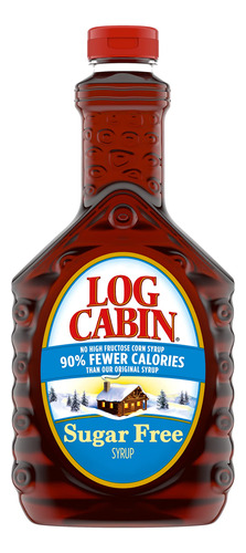 Log Cabin Jarabe Sin Azcar Para Panqueques Y Waffles, 24 Onz
