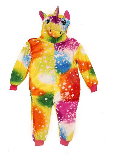 Pijama Infantil Unicornio Multicolor Abrigado 27894 Mapleweb