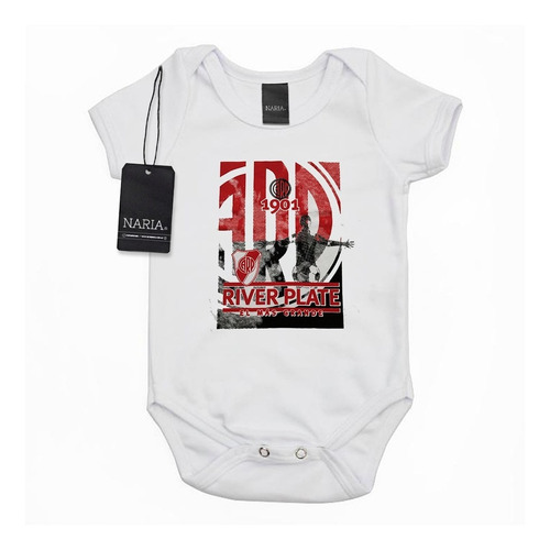 Body Bebe Manga Corta River Plate Dibujo Art Logo - Deri7