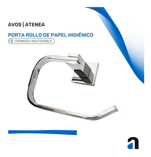 Imagen 3 de 10 de Porta Papel Higiénico Baño 100% Metal / Avos Atenea Sale