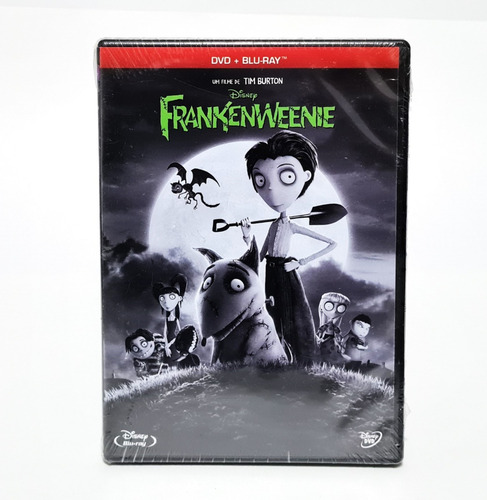 Dvd Frankenweenie + Blu Ray 2 Discos Tim Burton Tk0f