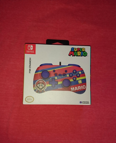 Controle Hori Pad Mini Mário Licenciado Nintendo Azul/vermelho