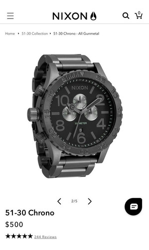 Relógio Nixon 51-30 Masculino Preto Silicone Pulseira Preto Preto Preto (Usado)