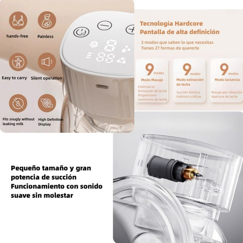Extractor De Leche Eléctrico Portátil Portátil E Invisible 9