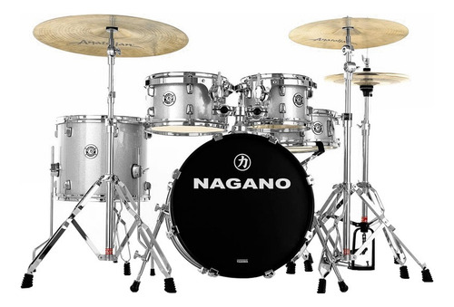 Bateria Acústica Compacta Nagano Garage Gig Bumbo 18 Cor N/a