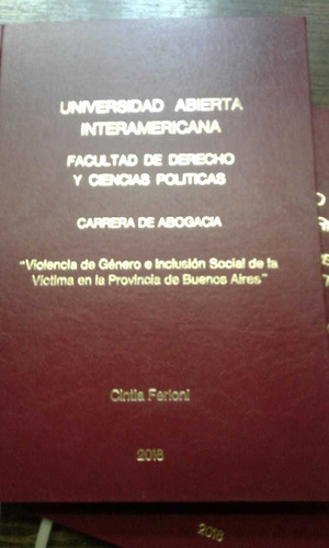 Imagen 2 de 7 de Encuadernacion Tesis,todo Libros,fasciculos,,institucionales