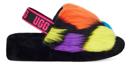 Sandalias Ugg Fluff Yeah Party Spots W Black Mujer