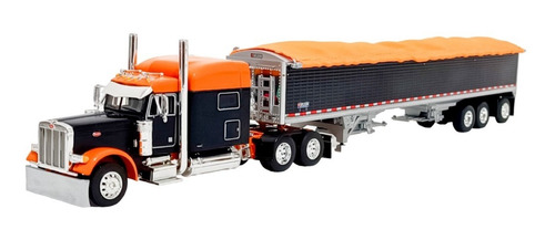 Tráiler Escala 1/64 Peterbilt 379 70  Remolque Para Granos 