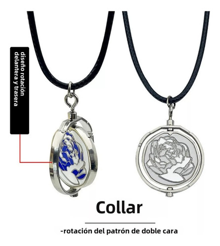 Collar Arcano Con Rosas Azules 2025